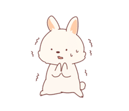 cute rabbit Hiroshi-kun sticker #13145357
