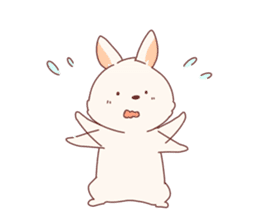 cute rabbit Hiroshi-kun sticker #13145362