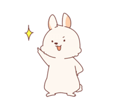 cute rabbit Hiroshi-kun sticker #13145363