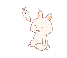 cute rabbit Hiroshi-kun sticker #13145364