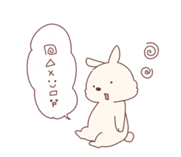 cute rabbit Hiroshi-kun sticker #13145365