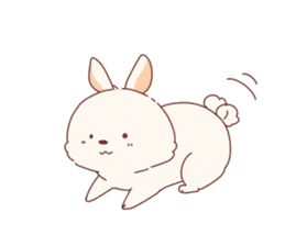 cute rabbit Hiroshi-kun sticker #13145368