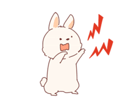 cute rabbit Hiroshi-kun sticker #13145369