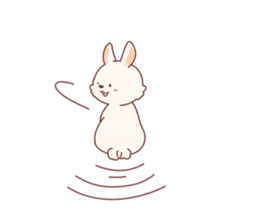 cute rabbit Hiroshi-kun sticker #13145375