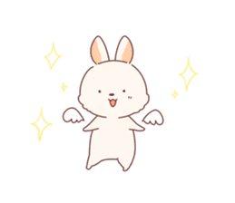 cute rabbit Hiroshi-kun sticker #13145378
