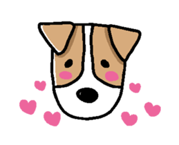 FIN of jack Russell terrir sticker #13145886