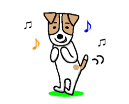 FIN of jack Russell terrir sticker #13145895