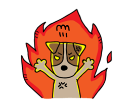 FIN of jack Russell terrir sticker #13145897