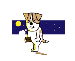 FIN of jack Russell terrir sticker #13145901