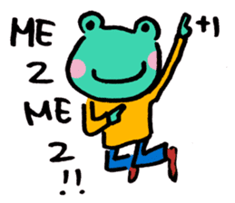 Let's froggy---Exclamation mark only2 sticker #13145980
