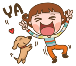 Puppy with me sticker #13146350