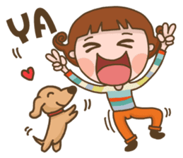 Puppy with me sticker #13146350