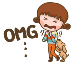 Puppy with me sticker #13146364