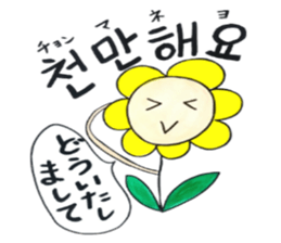 Korean-Japanese sunflower "tommy"~useful sticker #13147208