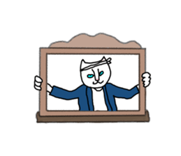 kamishibai cat sticker #13147573