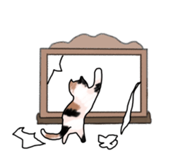 kamishibai cat sticker #13147577