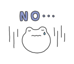 Frog sometimes sick sticker #13147583