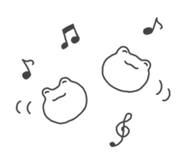 Frog sometimes sick sticker #13147592