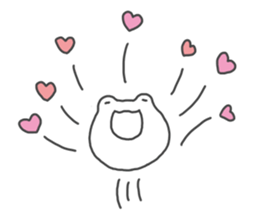 Frog sometimes sick sticker #13147594