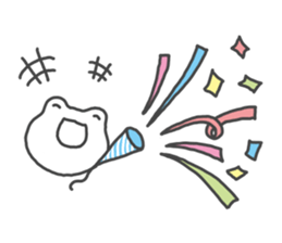 Frog sometimes sick sticker #13147599