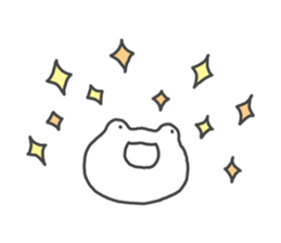 Frog sometimes sick sticker #13147620