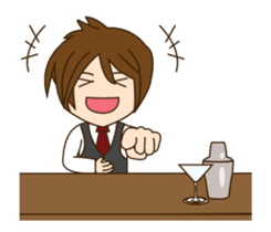 awesome bartender animated sticker #13147837