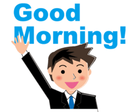 Businessman Stickers in English sticker #13147998