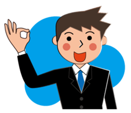 Businessman Stickers in English sticker #13148001