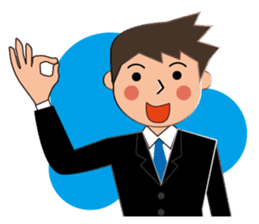 Businessman Stickers in English sticker #13148001