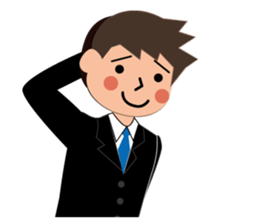 Businessman Stickers in English sticker #13148003