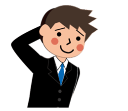 Businessman Stickers in English sticker #13148003