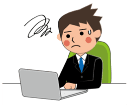 Businessman Stickers in English sticker #13148006
