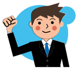 Businessman Stickers in English sticker #13148007