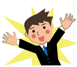 Businessman Stickers in English sticker #13148008