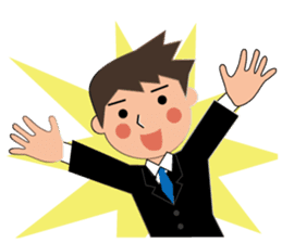 Businessman Stickers in English sticker #13148008