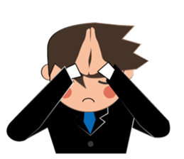 Businessman Stickers in English sticker #13148011