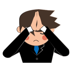 Businessman Stickers in English sticker #13148011