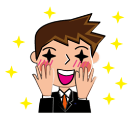 Businessman Stickers in English sticker #13148012