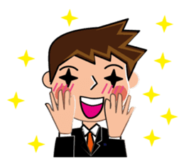Businessman Stickers in English sticker #13148012