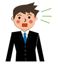 Businessman Stickers in English sticker #13148017