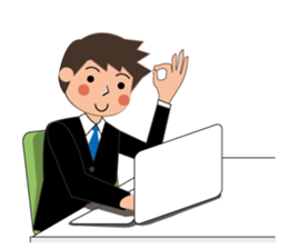 Businessman Stickers in English sticker #13148019