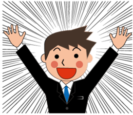 Businessman Stickers in English sticker #13148020