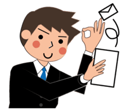 Businessman Stickers in English sticker #13148022