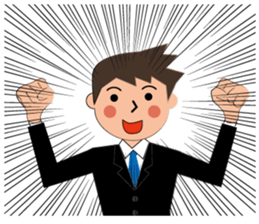 Businessman Stickers in English sticker #13148026