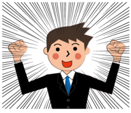 Businessman Stickers in English sticker #13148026