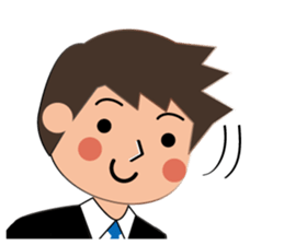 Businessman Stickers in English sticker #13148027