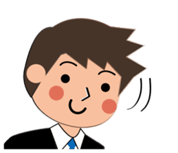 Businessman Stickers in English sticker #13148027