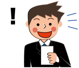 Businessman Stickers in English sticker #13148028