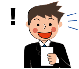 Businessman Stickers in English sticker #13148028