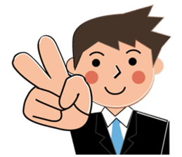 Businessman Stickers in English sticker #13148029